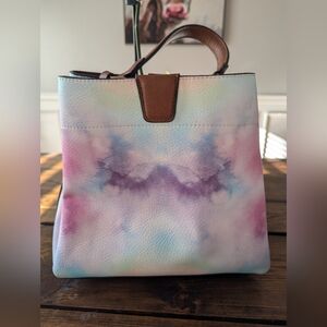 Tie dyed purse